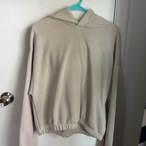 zara off white hoodie